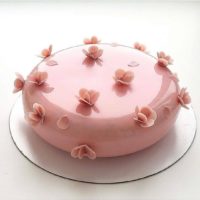 torta rosa glassata