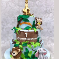 torta compleanno safari