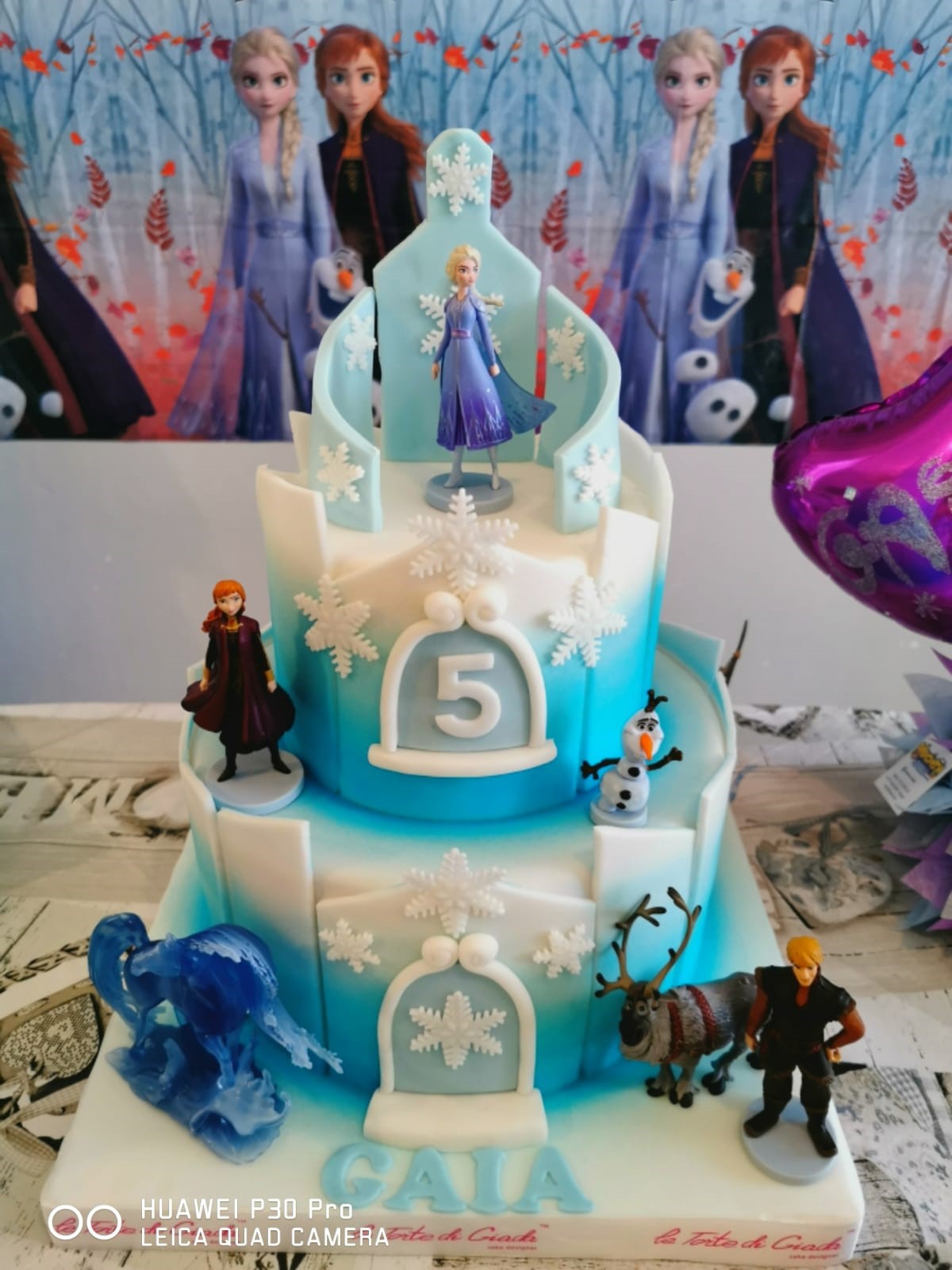 compleanno brescia torta cake design frozen