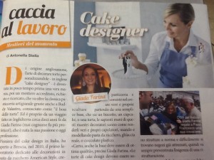 L'articolo in cui veniamo intervistati , si parla di professione Cake Design 