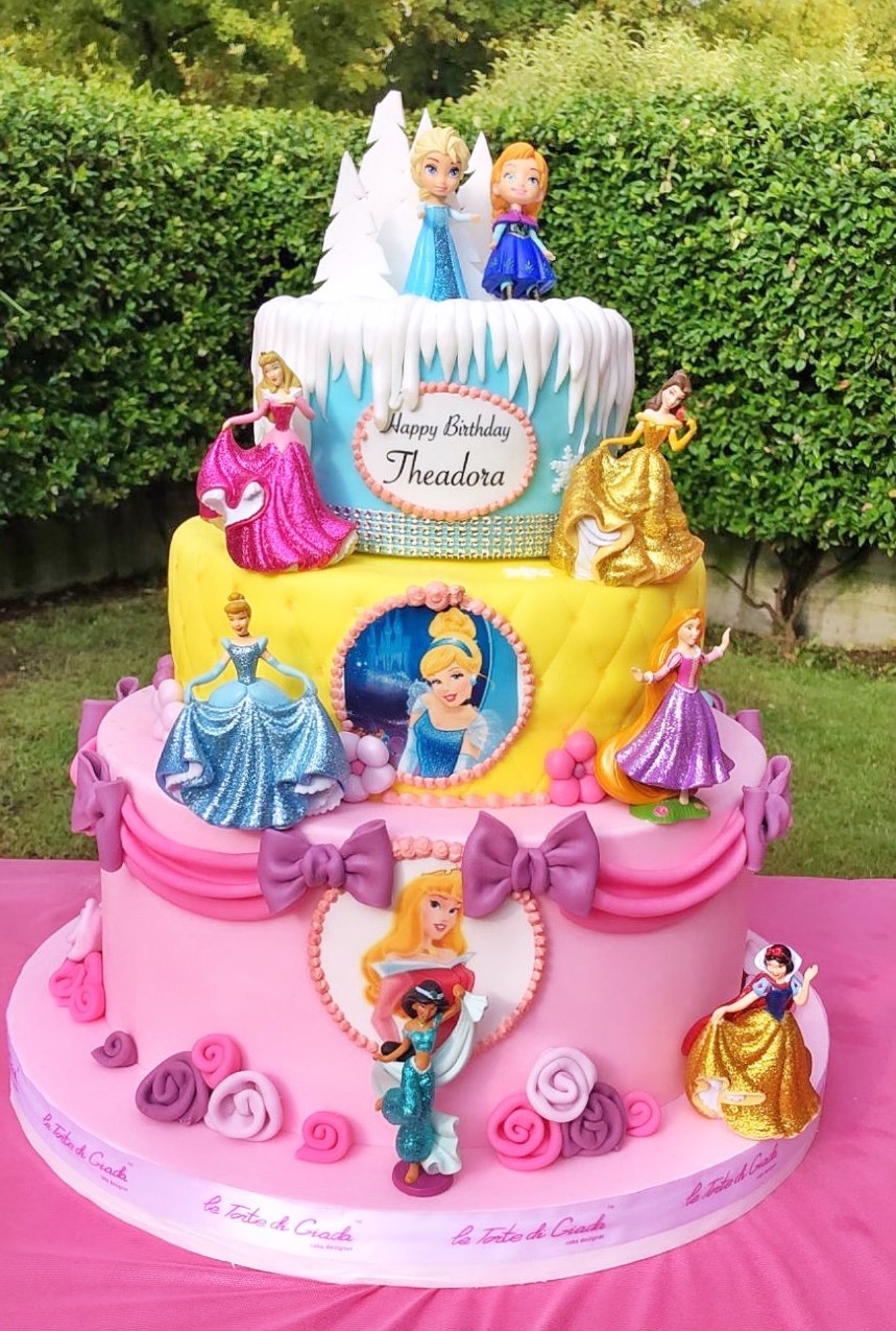 torta principesse compleanno bambina brescia