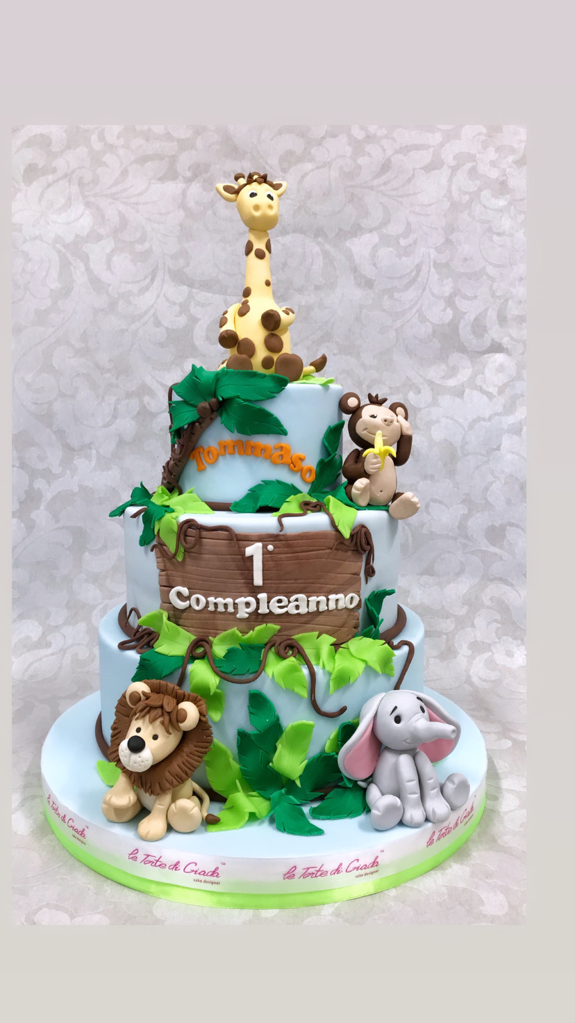 torta compleanno safari