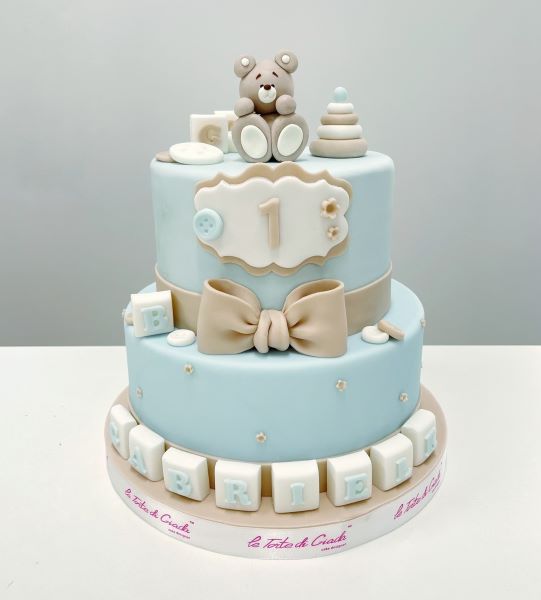 torta primo compleanno bambino brescia